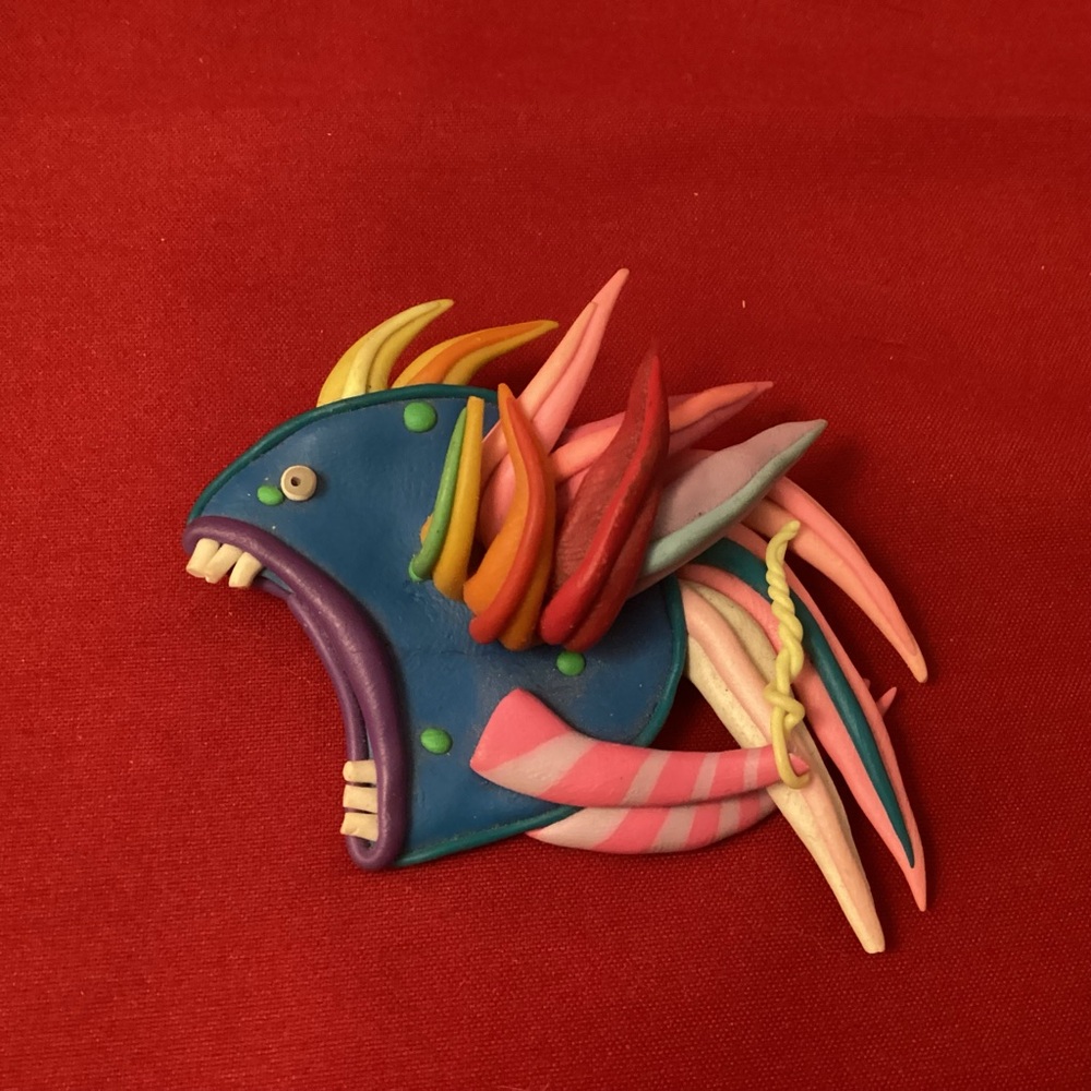 Fun fish brooch